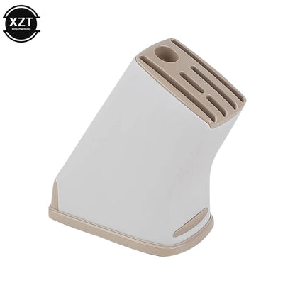 Kitchen Knife Holder Storage Rack Creative Household Supplies Durable Plastic Knife Holder Multifunctional Drainage Cutlery Rack