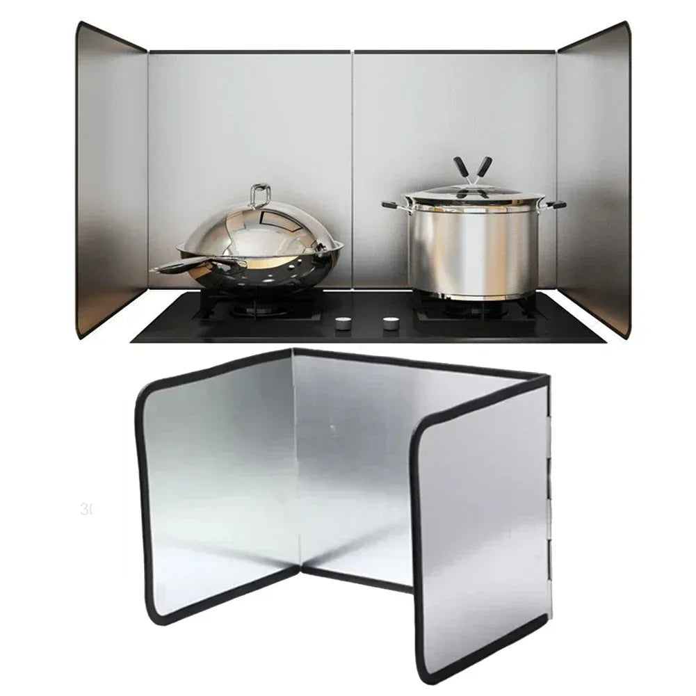 Kitchen Sink Splashback Galvanized Board Splash Guard Gas Cooker Grease Board Protective Shield on Stovetop Kitchen Accessories