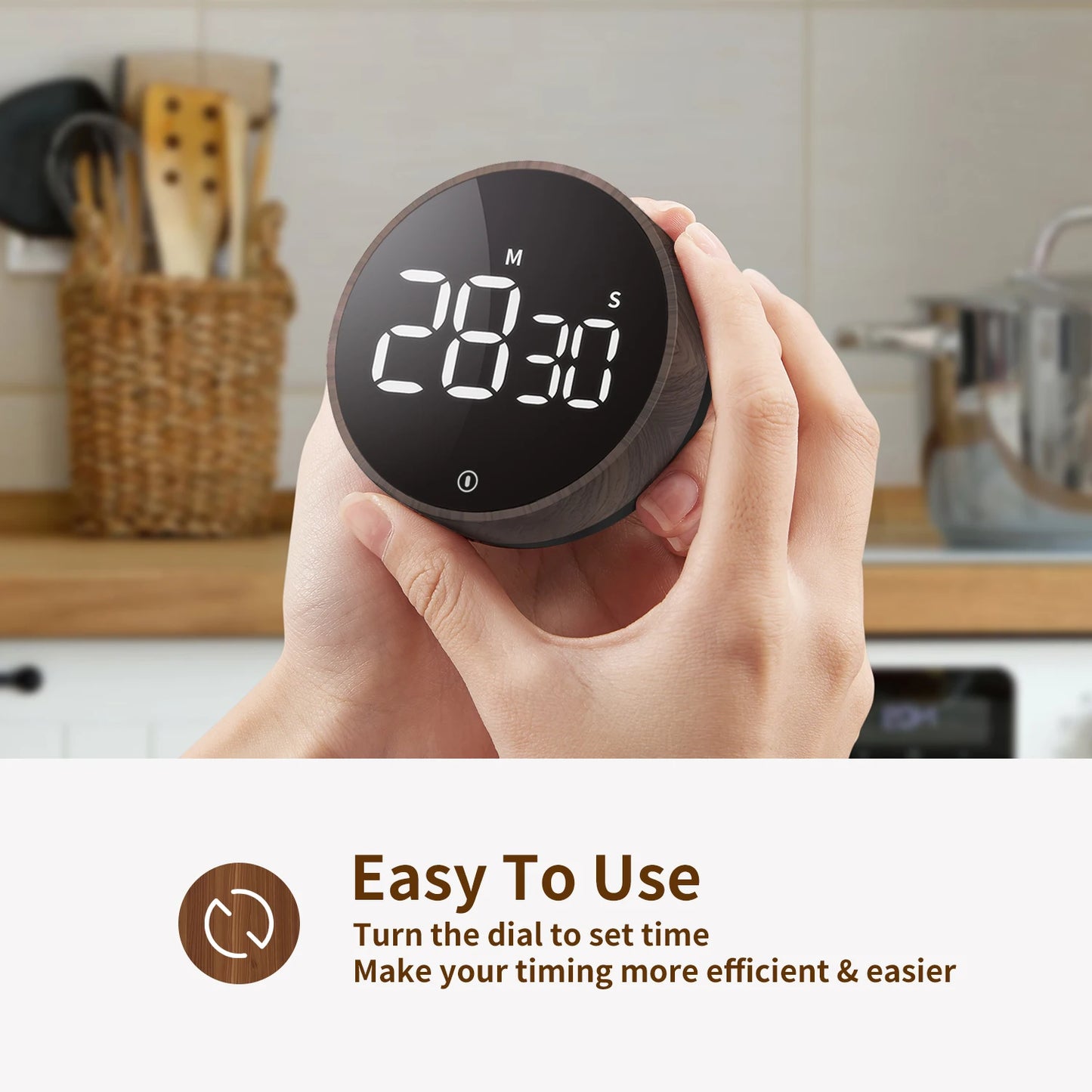 Kitchen Timer Digital Countdown Magnetic Egg Timer For Cooking With Constant Light Function For Classrooms Quiet For Kids Adults