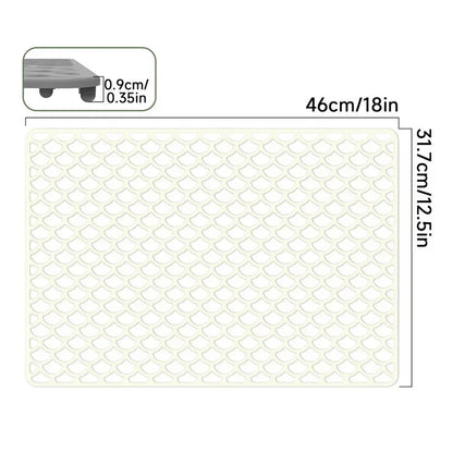Kitchen Silicone Sink Protector Mat Foldable Anti Slip Tableware Drainage Drying Mats Household Multi Functional Desk Pad