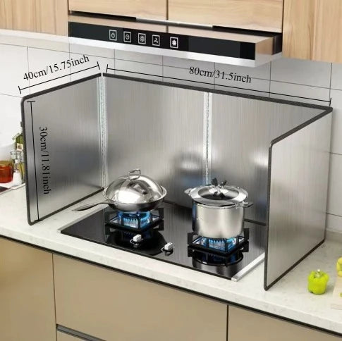 Kitchen Sink Splashback Galvanized Board Splash Guard Gas Cooker Grease Board Protective Shield on Stovetop Kitchen Accessories