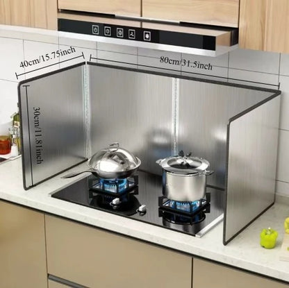Kitchen Sink Splashback Galvanized Board Splash Guard Gas Cooker Grease Board Protective Shield on Stovetop Kitchen Accessories