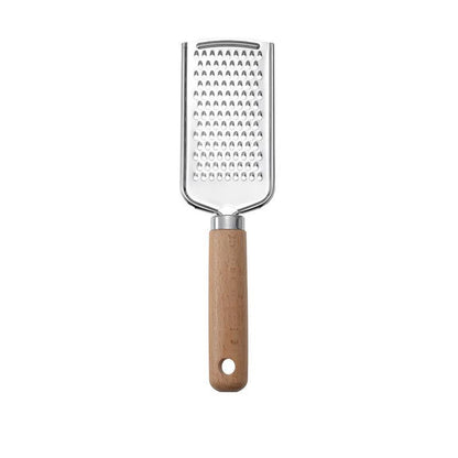 1PC Kitchen Gadgets: Wooden Handle Grater, Small Kitchenware, Stainless Steel Baking Utensils
