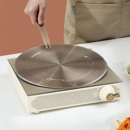 Kitchen Induction Cooker Heat Conduction Plate Stainless Steel Heat Diffuser Ring Plate Induction Cooker Stove Accessories