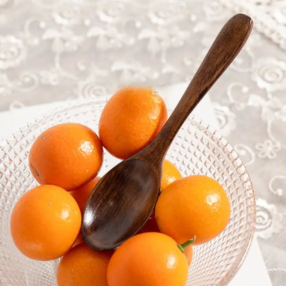 Non Scratch Ice Cream Kitchen For Soup Cooking Teaspoon Tableware Coffee Spoon Wooden Spoon Stirring Spoon Fork