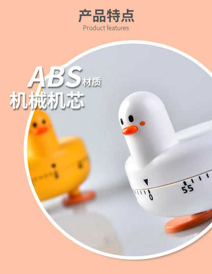 Kitchen Timer Cute Countdown Alarm Clock Duck Child Study Timer Mechanical Timer Kitchen Cook Tools Timer Gadget