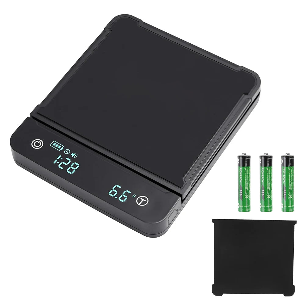 Kitchen Accessories Digital LCD with Timer Electronic Coffee Scale Kitchen Scales 3kg 0.1g For Food Balance Weighing