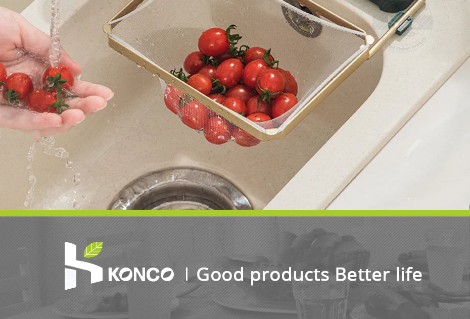 Kitchen Sink Strainer Drain Rack Large Capacity Garbage Drainer Basket Sink Leftovers Filter Vegetable Fruit Storage Sink Filter