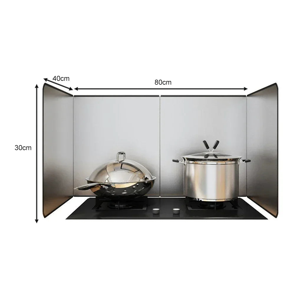 Kitchen Sink Splashback Galvanized Board Splash Guard Gas Cooker Grease Board Protective Shield on Stovetop Kitchen Accessories