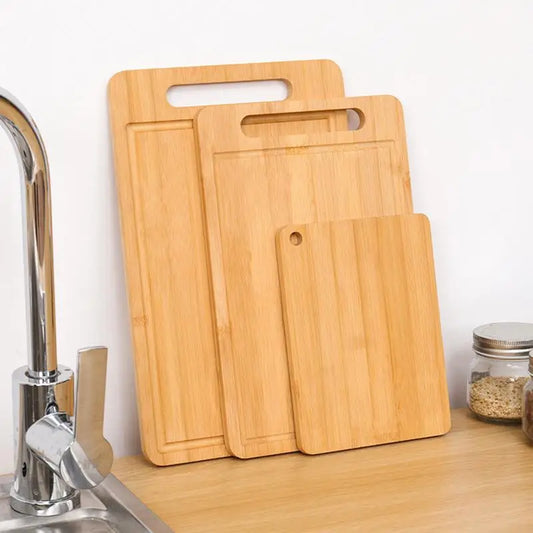 Kitchen Cutting Board Double-sided Available Rectangular Thickened Solid Wood Cutting Board Fruit Veggies Meat Cutting Boards