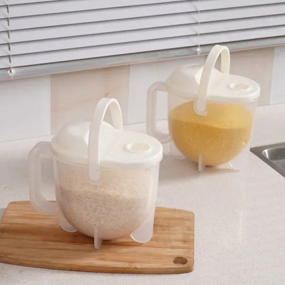 Kitchen Free Hand Washing Washing Rice Washing Vegetables Fruit and Vegetable Drain Basket Plastic Counter Flow Rice Washer