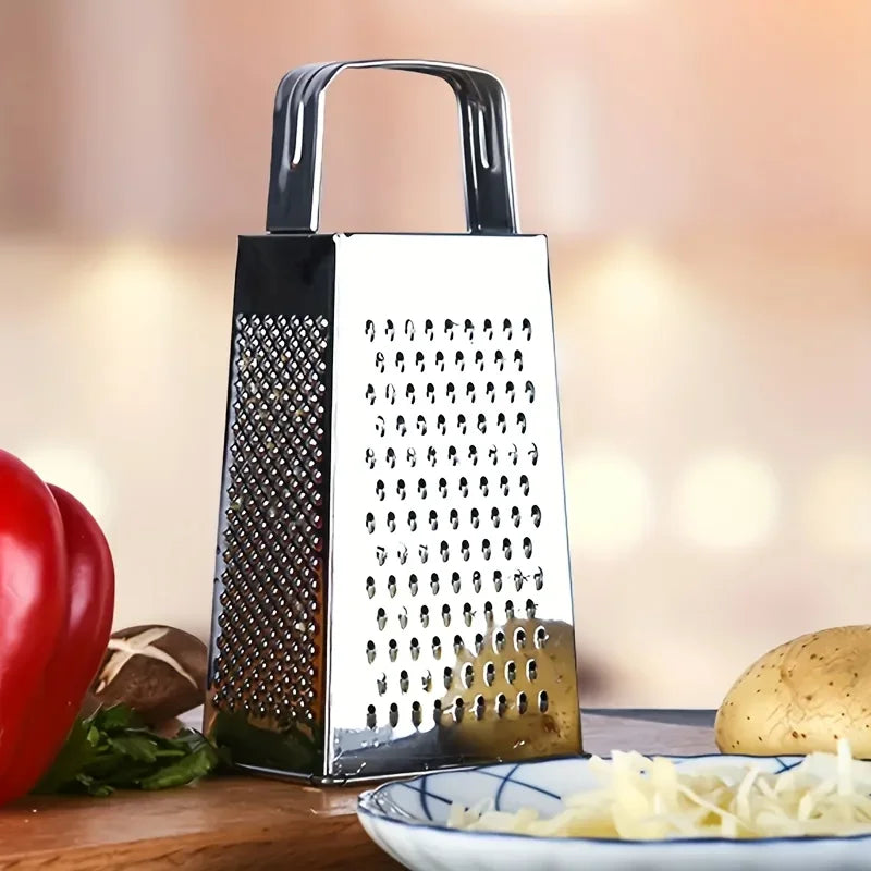 Stainless Steel Box Grater ，A Four-sided Multi-functional Kitchen Tool