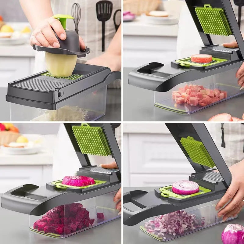 Kitchen Tools Multifunctional Vegetable Cutter Set Manual Slicer Shredder Wiper Grater Kitchen Gadgets and Accessories Cooking