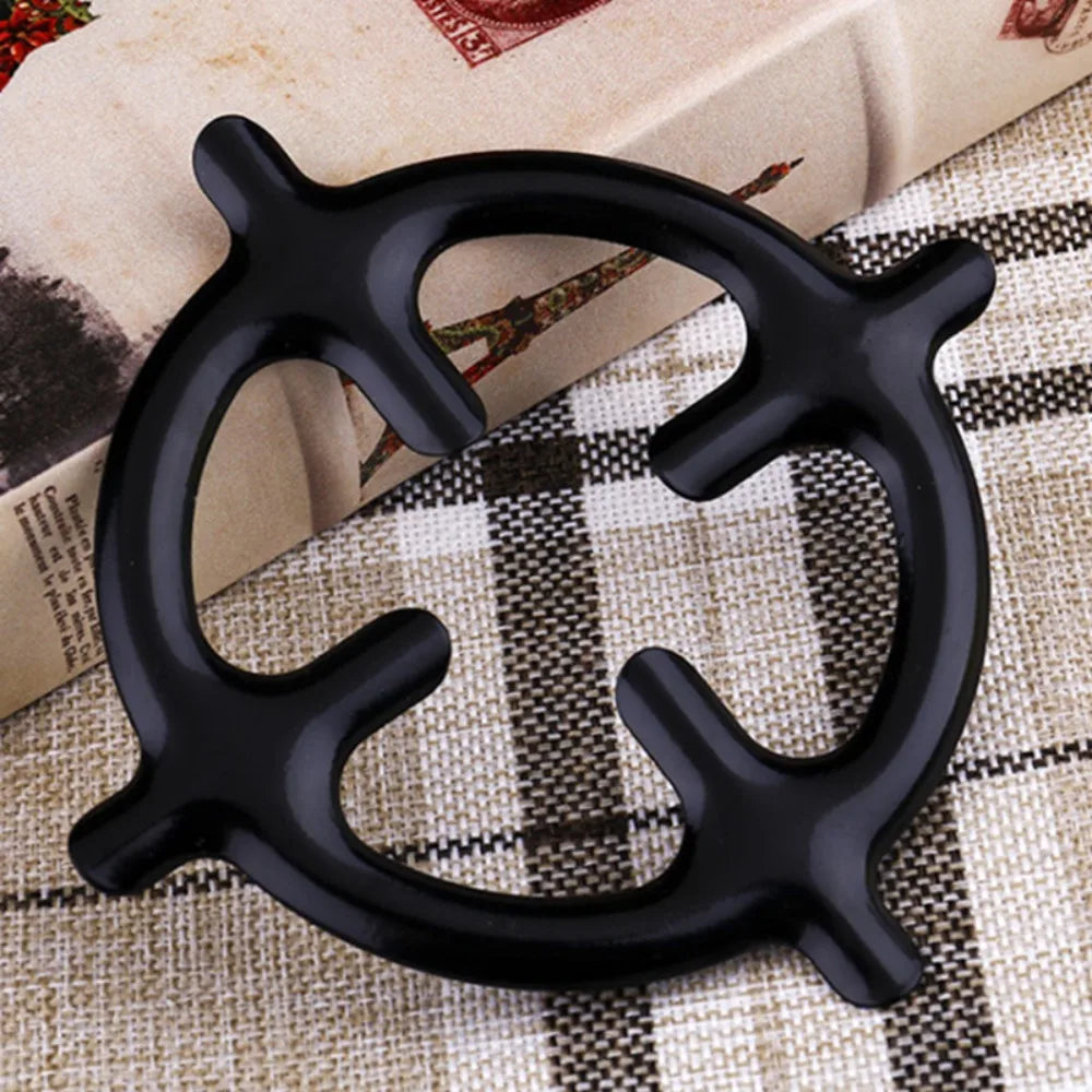 Kitchen Cookware Parts Black Moka Pot Shelf Iron Extended Stand Gas Stove Ring Stable Universal Burner Range Reducer Camping