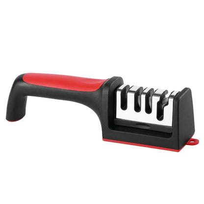 Kitchen 3/4-Segment Knife Sharpener Household Multi-Functional Hand-Held 3/4-Purpose Black Sharpening Stone
