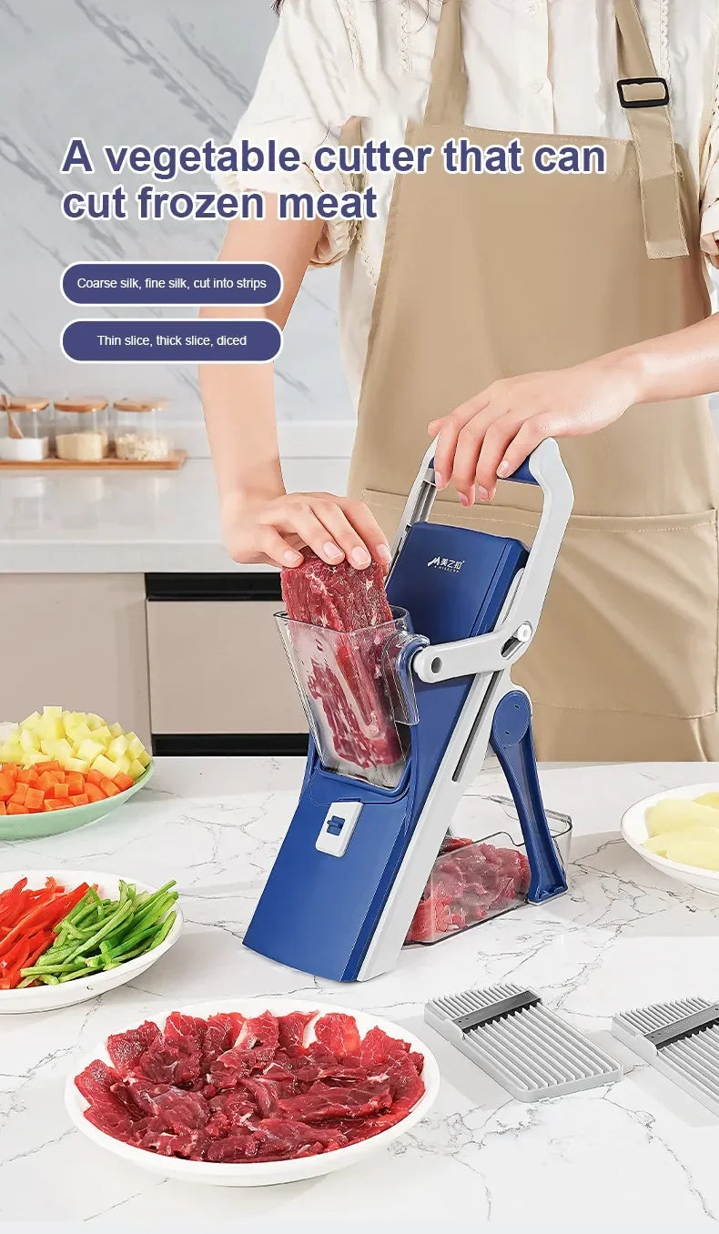 Kitchen Vegetable Cutter Manual Vegetable Slicer Multifunctional Fruit Slicer Chopper Grater Potato Radish Kitchen ToolAccessory