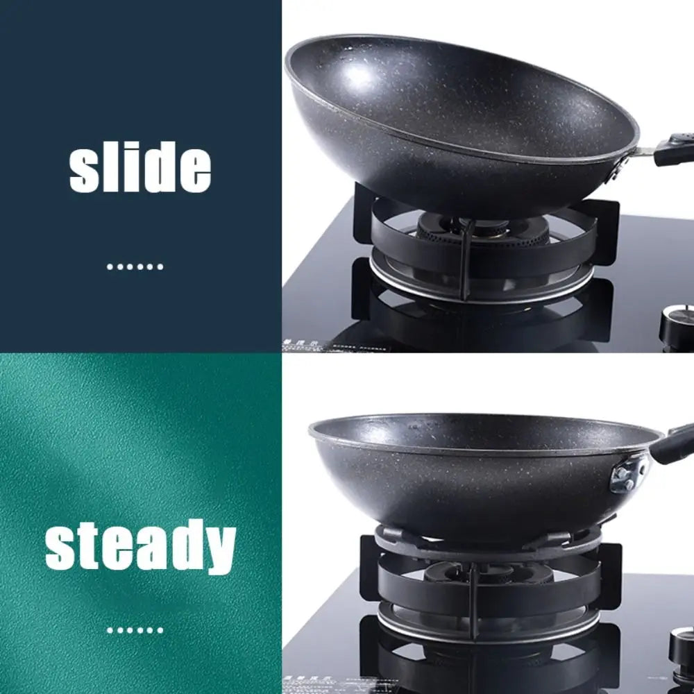 Kitchen Tool Non Slip Gas Stove Bracket Antirust Universal Wok Pan Support Uniform Heat Conduction Cast Iron Stove Trivets Home