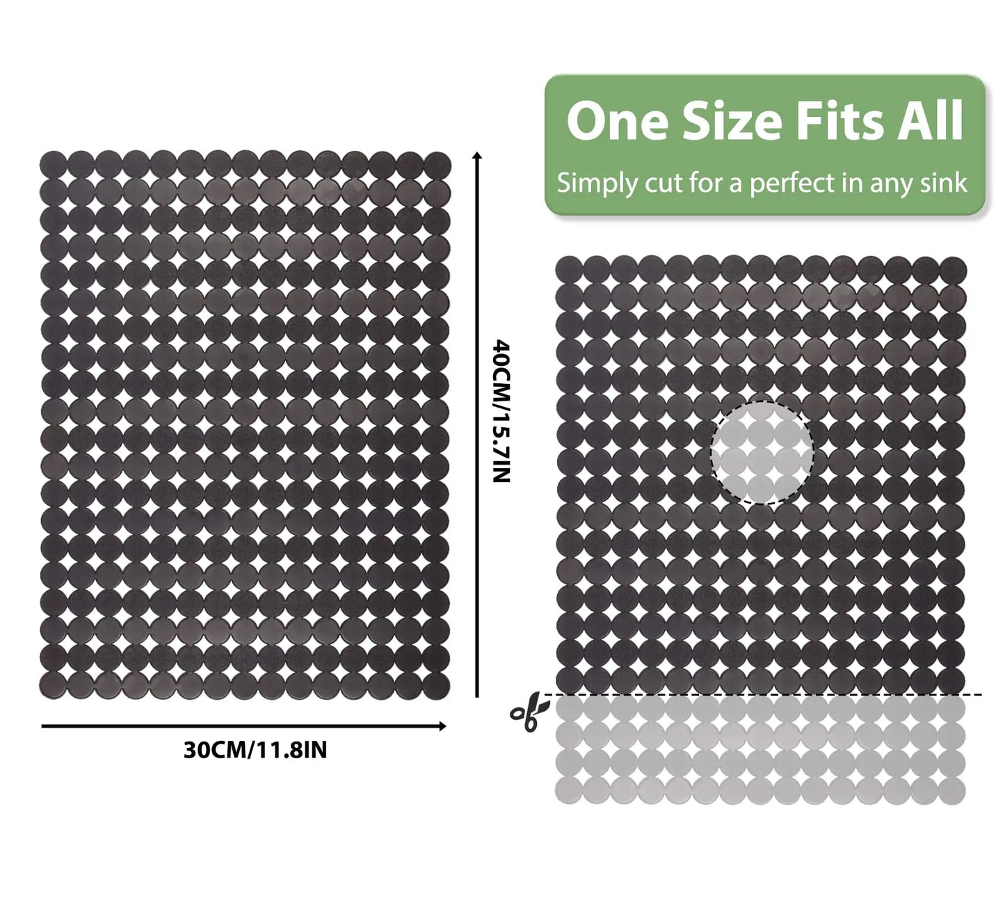 Kitchen Sink Mat Good Grip Anti Slip Sink Mat For Dinnerware Tableware for Stainless Steel/Ceramic Sinks,PVC Eco-friendly Protec