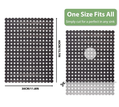 Kitchen Sink Mat Good Grip Anti Slip Sink Mat For Dinnerware Tableware for Stainless Steel/Ceramic Sinks,PVC Eco-friendly Protec