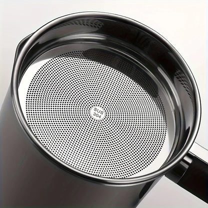 Kitchen Container With Strainer For Easy Storage Of Cooking Oil And Grease,Convenient Handle For Safe Handling And Pouring