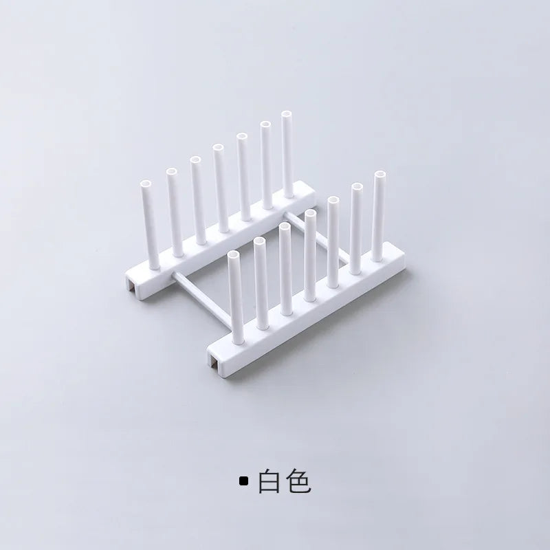 Kitchen Organizer Pot Lid Rack Stainless Steel Spoon Holder Pot Lid Shelf Cooking Dish Rack Pan Cover Stand Kitchen Accessories