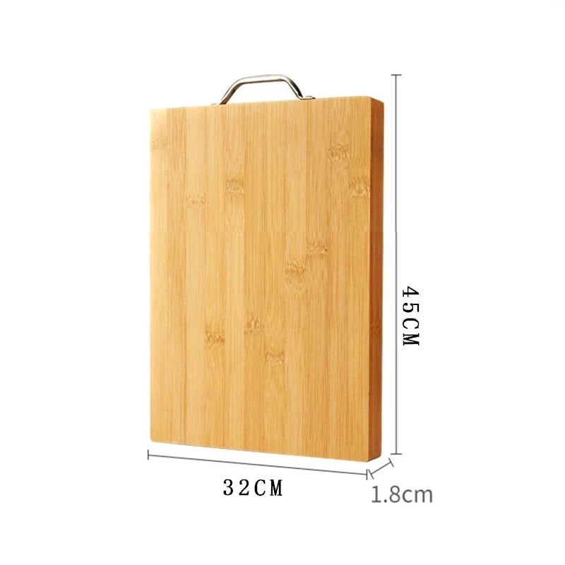 Kitchen bamboo cutting board knife board Large rectangular cutting board thickened solid wood cutting board fruit cutting board
