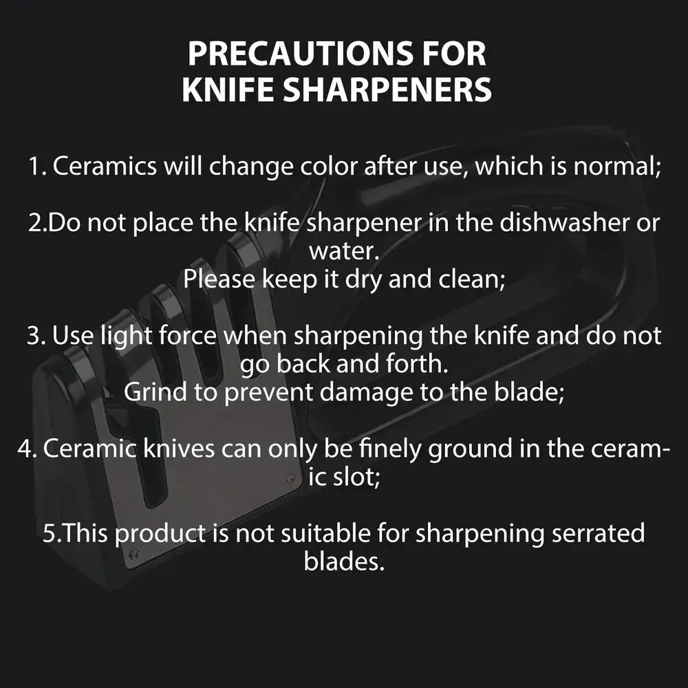 Kitchen 4 Segment Knife Sharpener Portable Base Knife Sharpener Multifunctional Household Gadgets