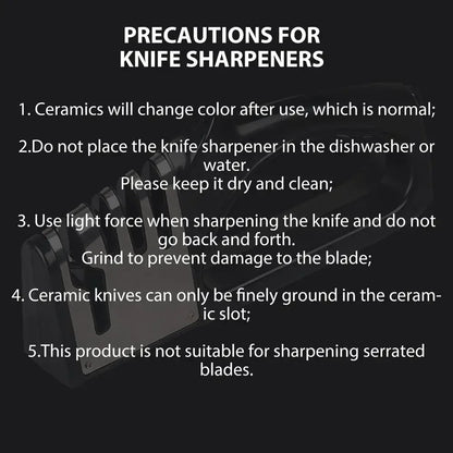 Kitchen 4 Segment Knife Sharpener Portable Base Knife Sharpener Multifunctional Household Gadgets