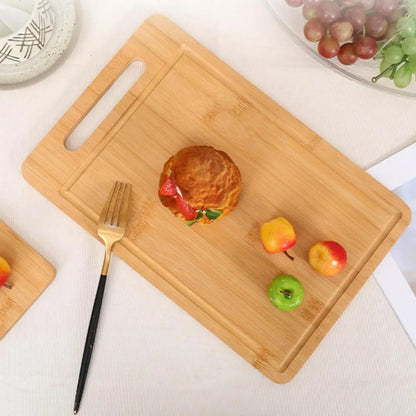 Kitchen Cutting Board Double-sided Available Rectangular Thickened Solid Wood Cutting Board Fruit Veggies Meat Cutting Boards