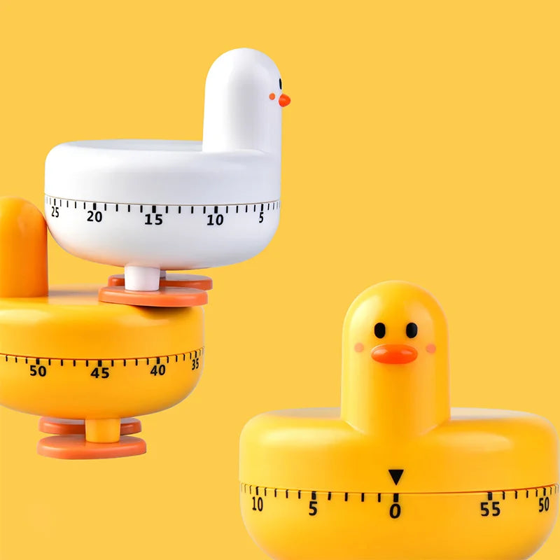Kitchen Timer Cute Countdown Alarm Clock Duck Child Study Timer Mechanical Timer Kitchen Cook Tools Timer Gadget