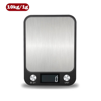 Kitchen Scale 15Kg/1g Weighing Food Coffee Balance Smart Electronic Digital Scales Stainless Steel Design for Cooking and Baking