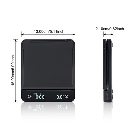 Kitchen Accessories Digital LCD with Timer Electronic Coffee Scale Kitchen Scales 3kg 0.1g For Food Balance Weighing
