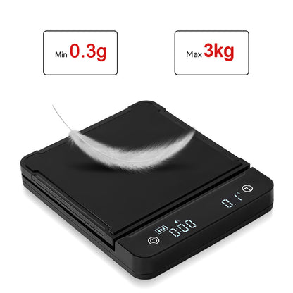 Kitchen Accessories Digital LCD with Timer Electronic Coffee Scale Kitchen Scales 3kg 0.1g For Food Balance Weighing